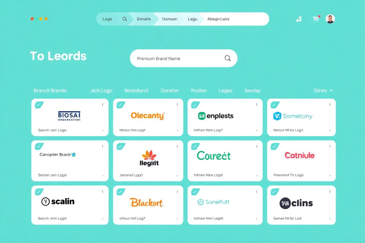 BrandScoop marketplace interface showing premium brand listings