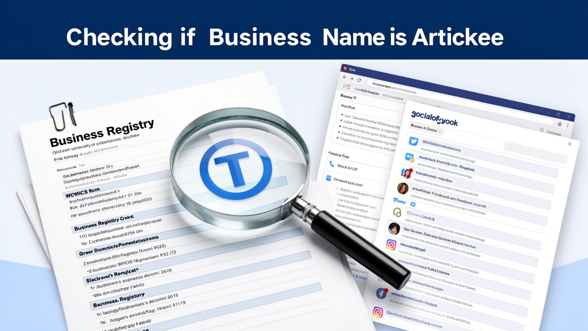 How to Check if a Business Name Is Taken (Name, Domain, Socials & Trademark)