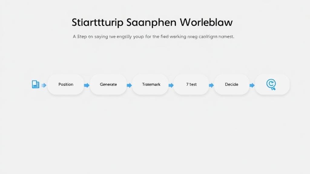 7-step startup naming workflow